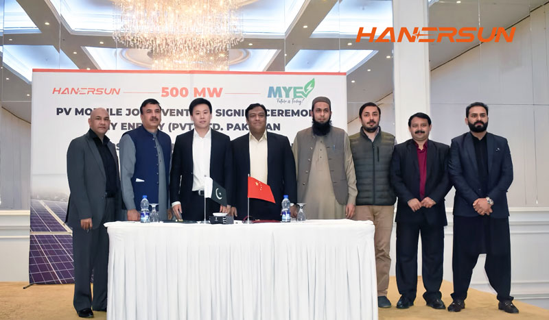 Hanersun Inks JV with My Energy to Develop 500MW Solar Projects in Pakistan