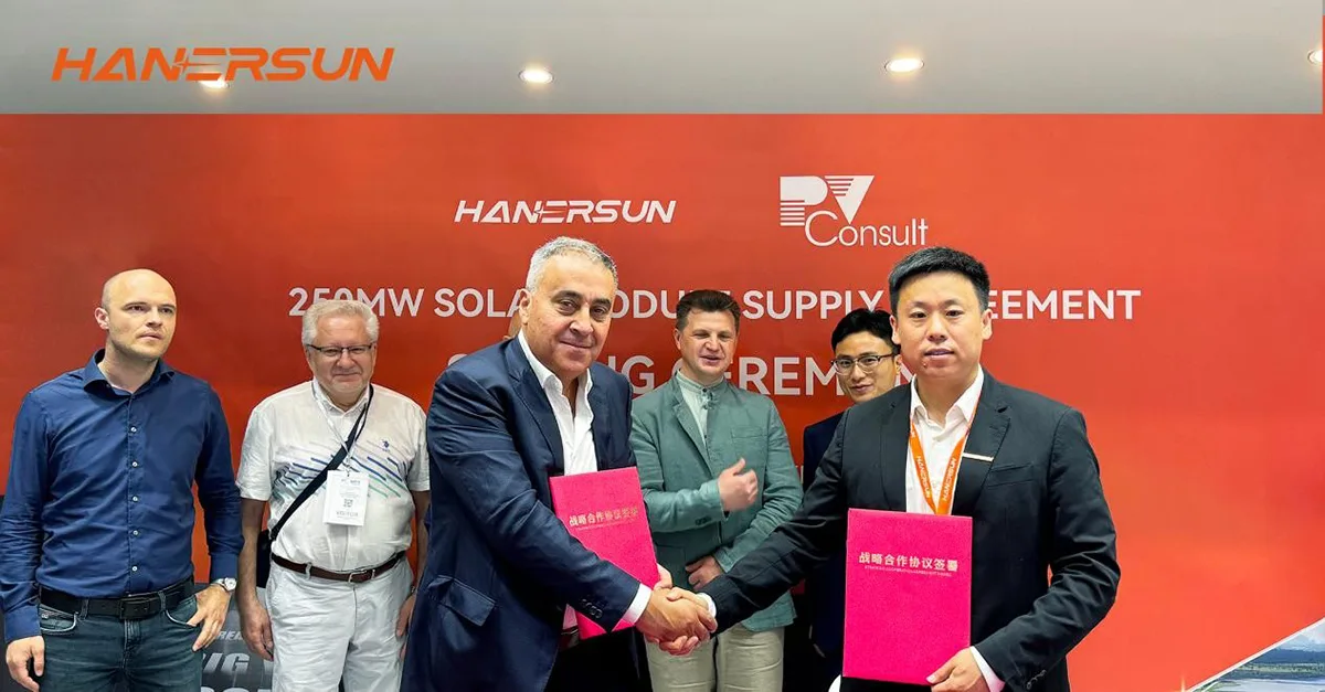 250MW! Hanersun and PV CONSULT's Strategic Partnership Powers Central Asia's Renewable Future