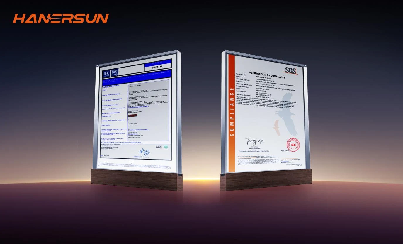 Hanersun 261kWh Energy Storage System Secures SGS Performance Certification